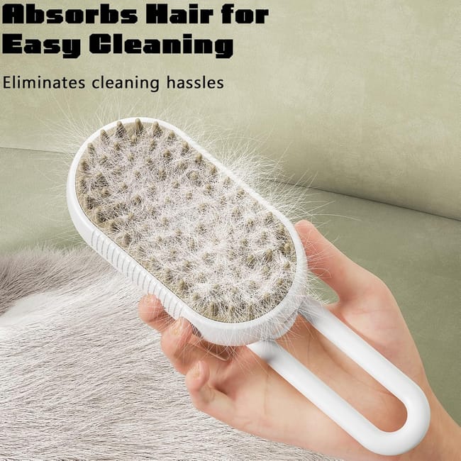 Brosse de toilettage auto-nettoyante